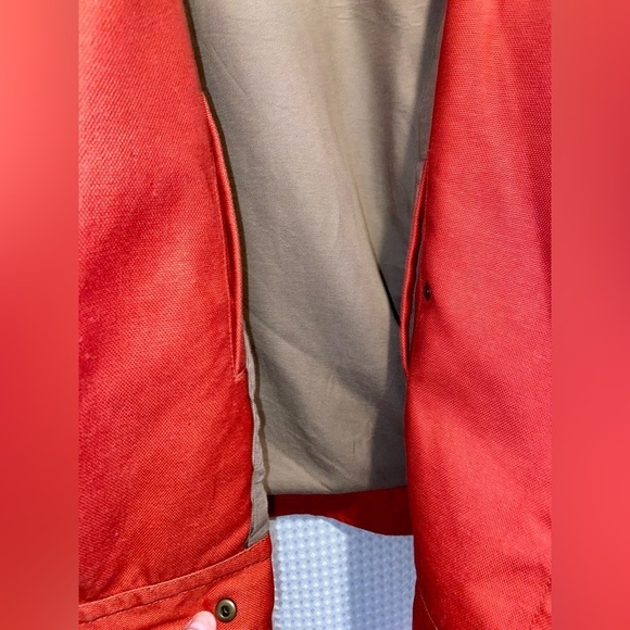 Women’s Banana Republic dune red hemp blend crop Amelia flight Jacket size small - Picture 9 of 16